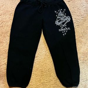 Affliction black joggers